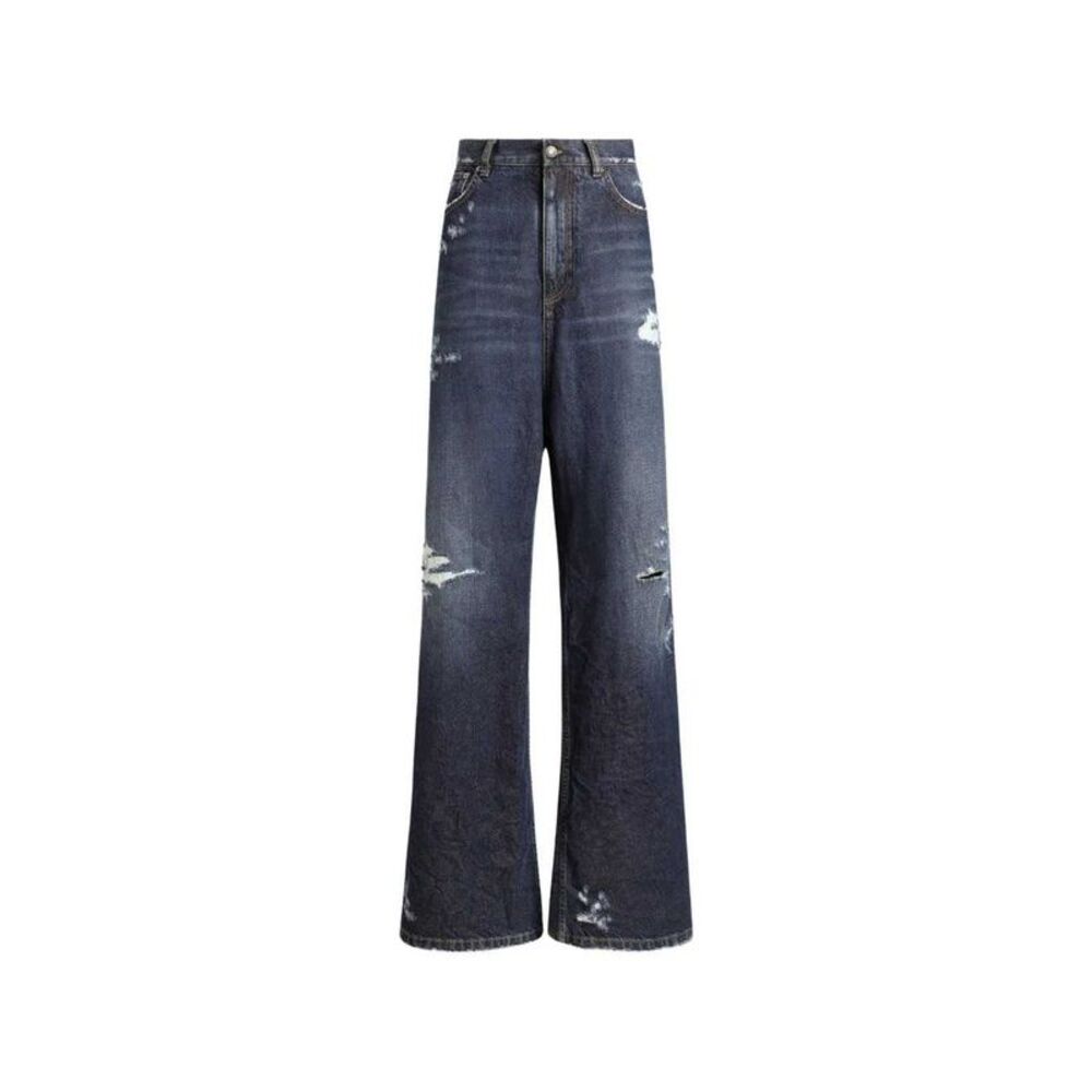 Dolce & Gabbana Women Distressed-Effect Denim Trousers